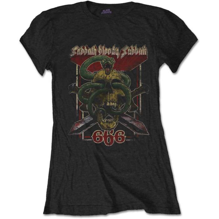 Sabbath Bloody Sabbath 666 Black Sabbath Girlie T-shirt 87391
