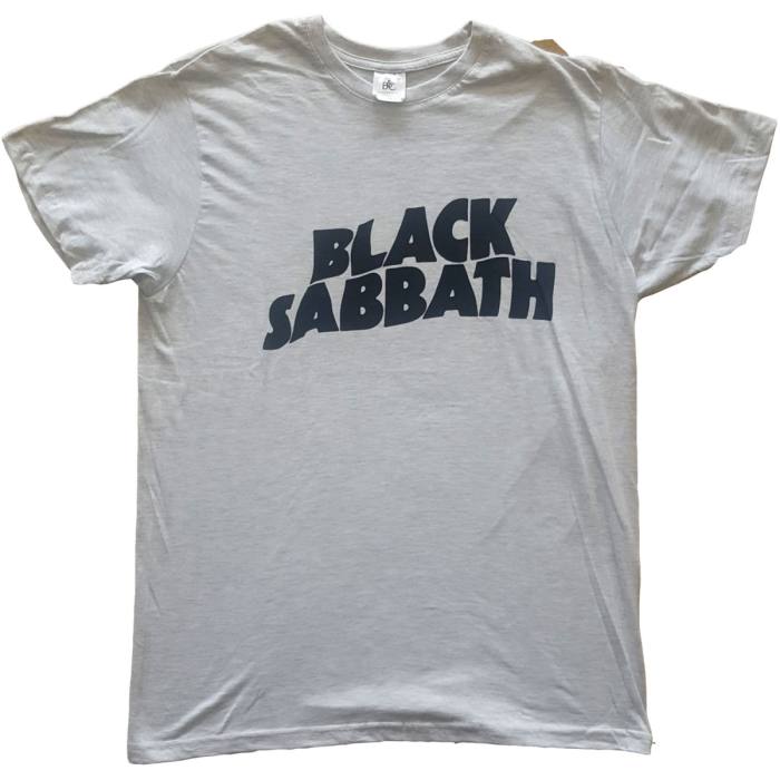 T-shirt Black Sabbath – Black Wavy Logo (siva) 87474