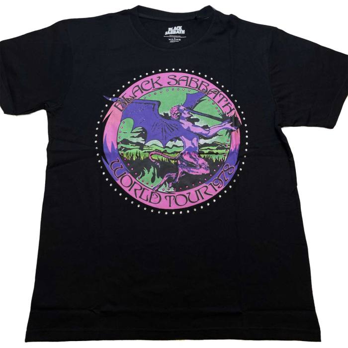 Black Sabbath T-shirt: Tour '78 (črna, kristali) 87529