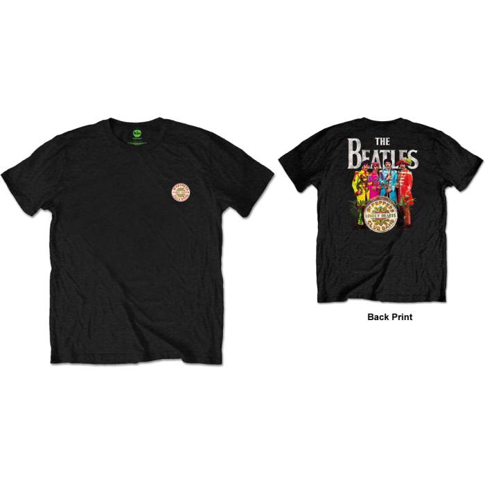 The Beatles T-shirt: Sgt. Pepper (Black, Back Print) 87708