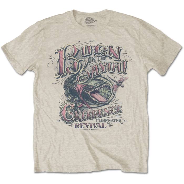 Creedence Clearwater Revival T-shirt: Born On The Bayou (peščena) 87977