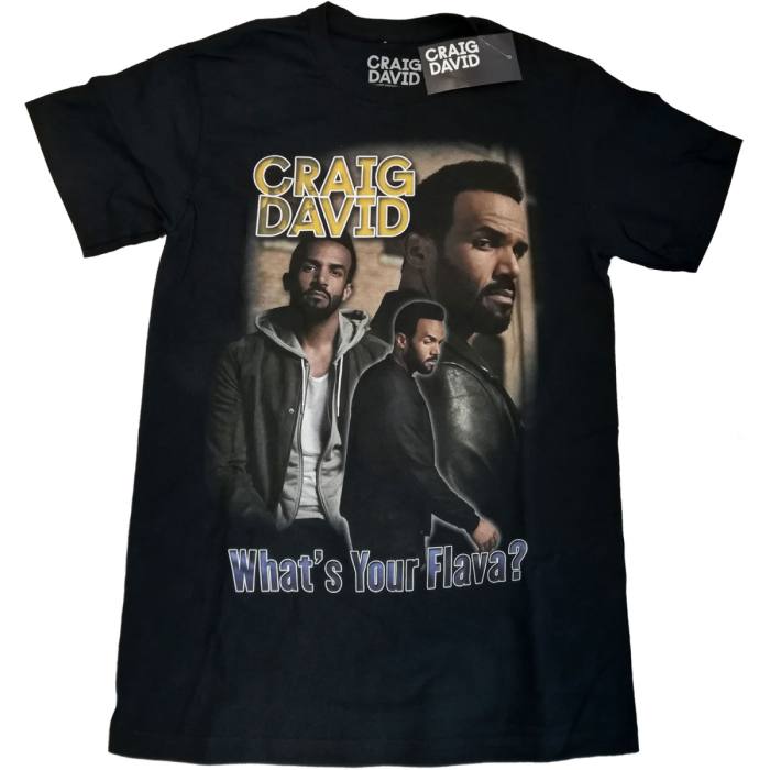 Craig David Unisex T-Shirt: What's Your Flava Homage 88024