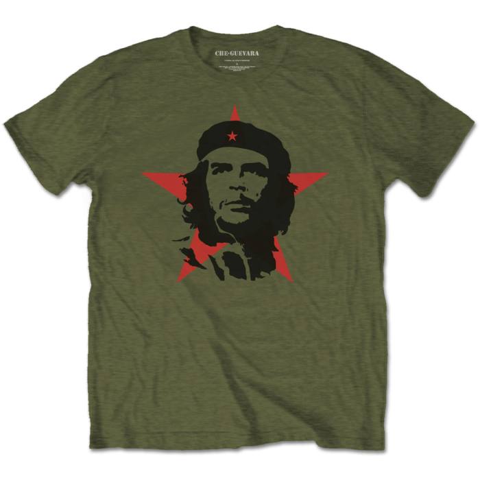 Che Guevara Unisex T-Shirt: Military (Military Green) 88034
