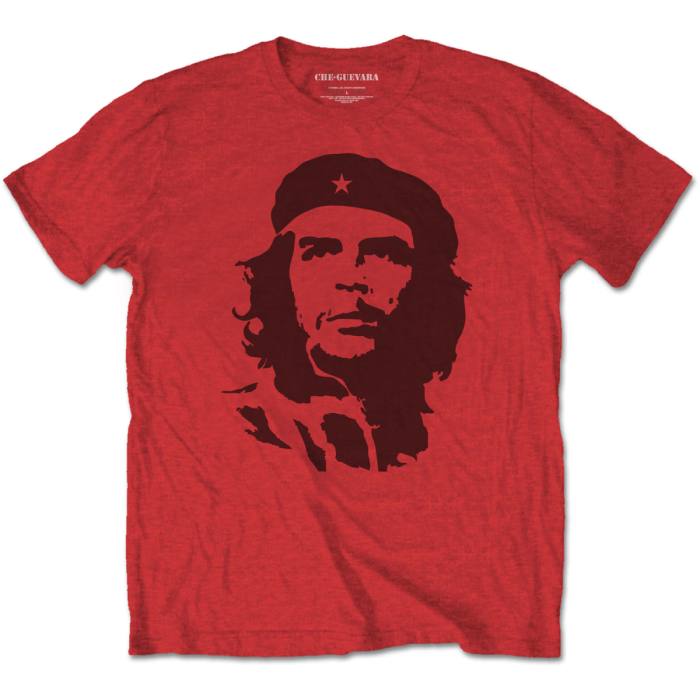 Che Guevara Unisex T-Shirt: Black on Red (Red) 88040