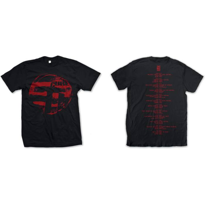 The Cure Unisex T-Shirt: Eastern Red Logo (Back Print) (Ex-Tour) 88419