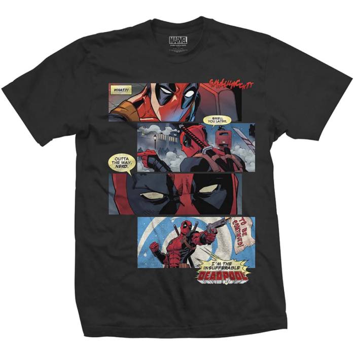 T-shirt Deadpool Strips 88520