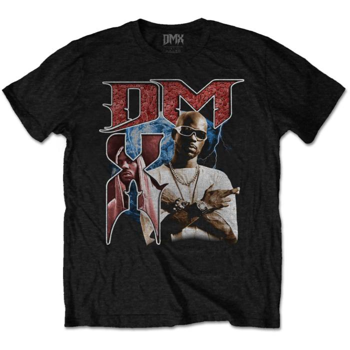 DMX T-shirt Bootleg Red (črna) 89033