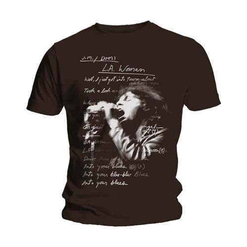 T-shirt The Doors – LA Woman Lyrics (črn) 89107