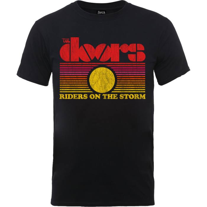 T-shirt Doors Riders On The Storm Sunset Black 89235