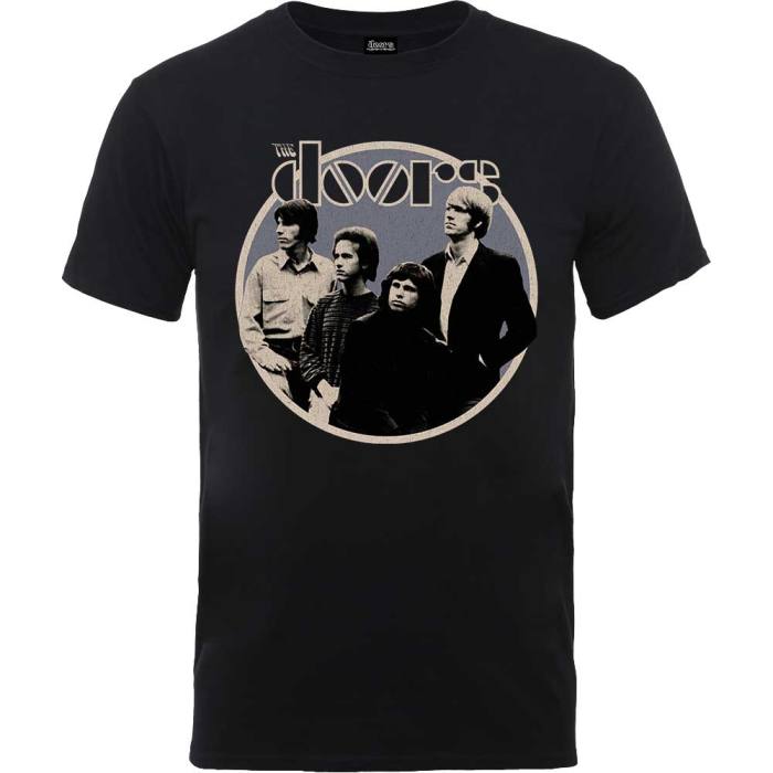 T-shirt The Doors Retro Circle (Črna) 89261