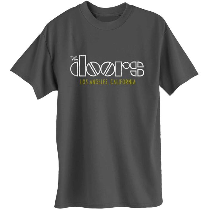 The Doors Unisex T-shirt: LA California (Temno siva) 89276
