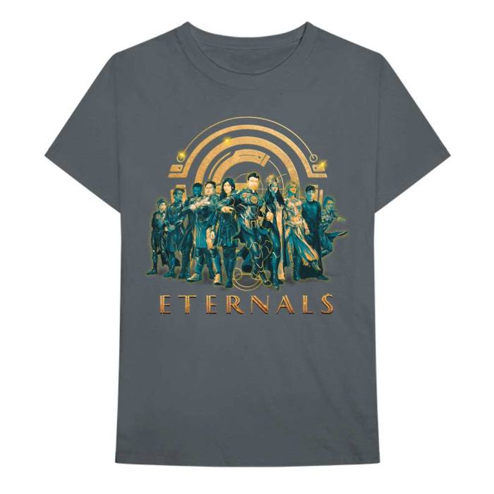 Marvel Comics T-shirt Eternals Heroes (Charcoal siva) 90004