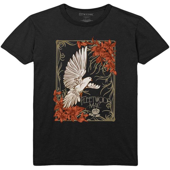 Fleetwood Mac T-shirt: Dove (Črna) 90344