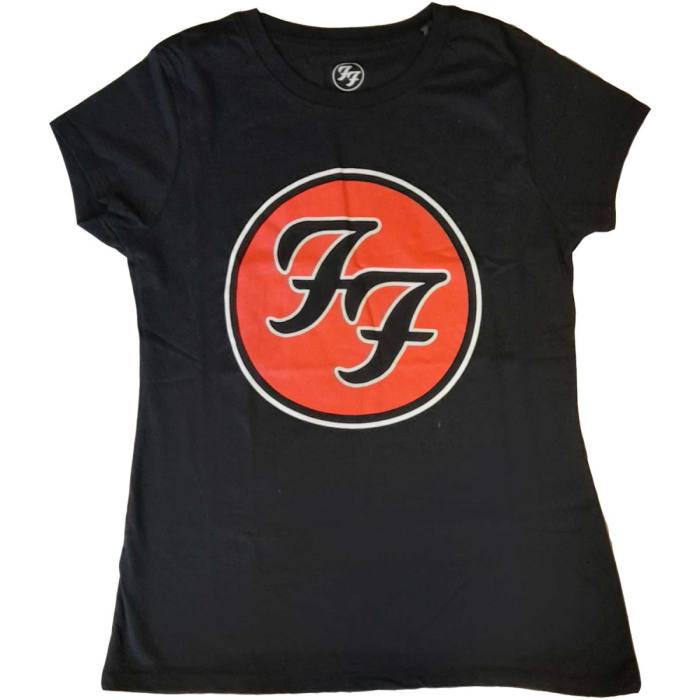 Foo Fighters Ladies T-shirt FF Logo (črna) 90523