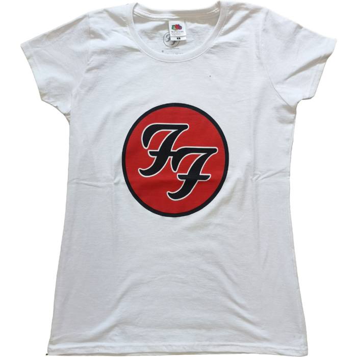 Foo Fighters Girlie T-shirt FF Circle Logo bela 90530