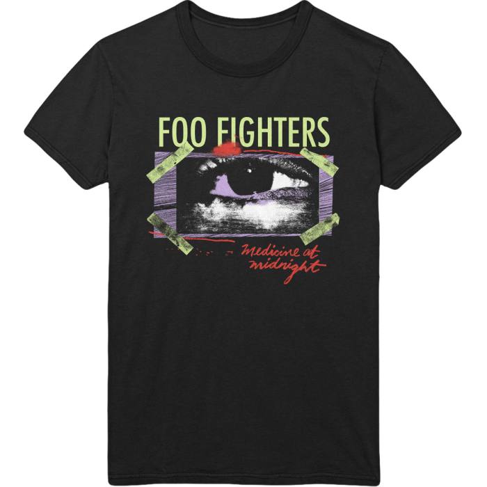 Foo Fighters T-shirt Medicine At Midnight Taped (Black) 90631