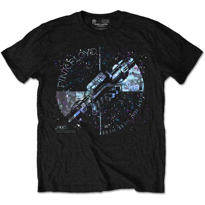 T-shirt Pink Floyd Machine Greeting Blue 90896