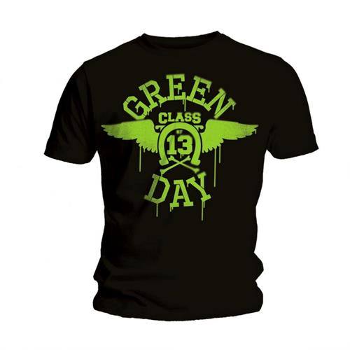 Green Day Unisex T-Shirt: Neon Black (Black) 91061