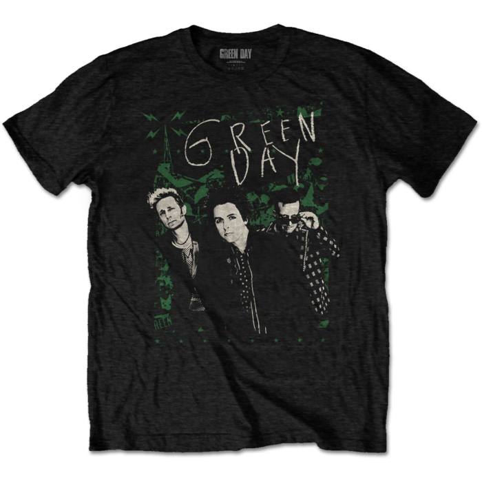 Green Day Unisex T-Shirt: Green Lean (Black) 91132