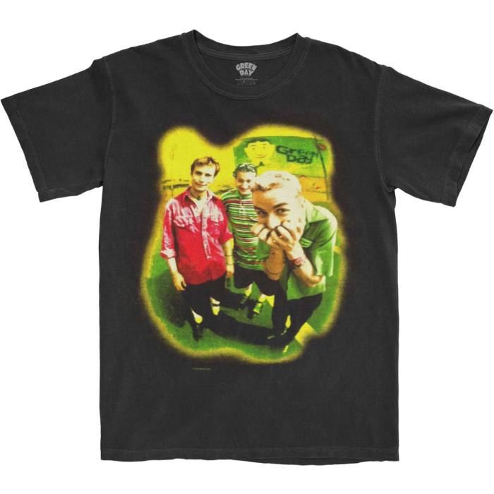 Green Day T-shirt Neon Photo (črna) 91202