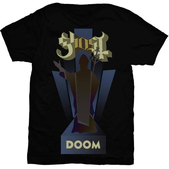T-shirt Ghost Doom črna 91470
