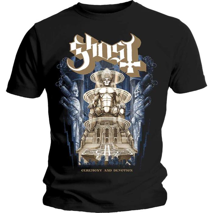 Ghost Unisex T-Shirt: Ceremony & Devotion (Black) 91518