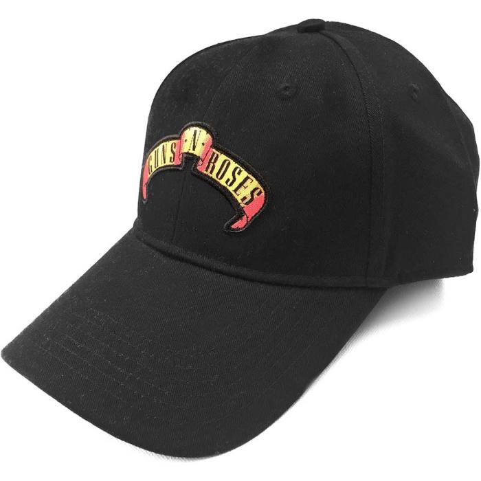 Guns N' Roses Unisex Baseball Cap: Scroll Logo (Črna) 91631
