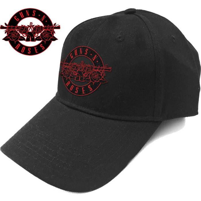Guns N' Roses Unisex Baseball Cap: Red Circle Logo (Black) 91673