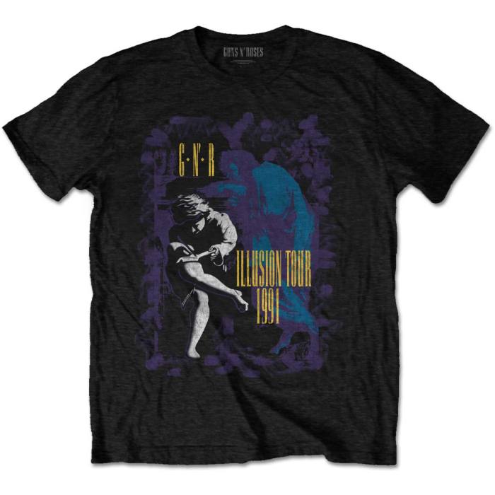 Guns N' Roses T-shirt Illusion Tour '91 (črna) 91924