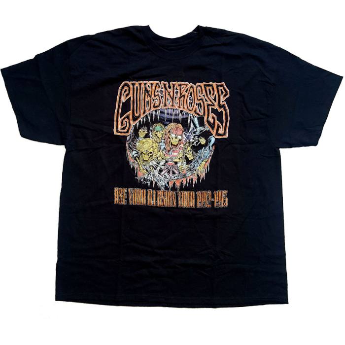 Guns N' Roses Unisex T-shirt: Illusion Monsters (Črna) 92023
