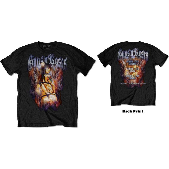 Guns N' Roses Unisex T-shirt Torso črna (Back Print) 92246