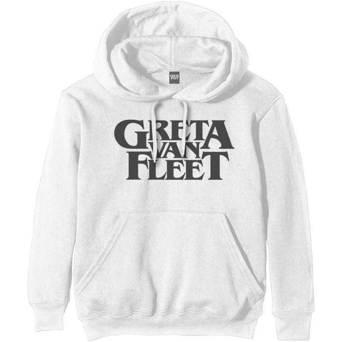 Greta Van Fleet Hoodie Logo (bela) 92787