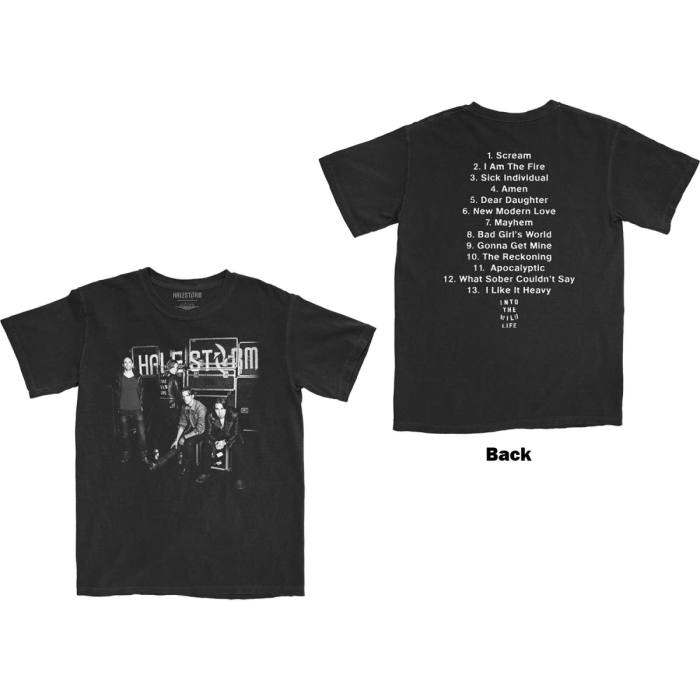 Halestorm Unisex T-shirt: The Wild Cover (Črna) (Zadnji print) 92811