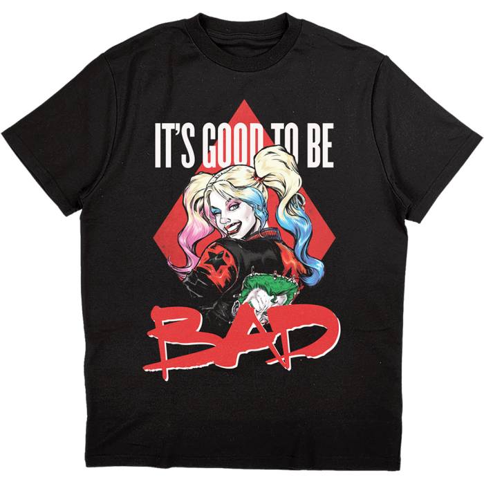 DC Comics Unisex T-Shirt: Harley Quinn Good To Be Bad (Black) 92862