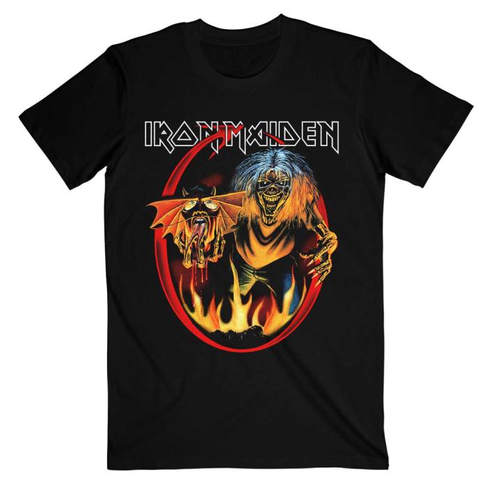 Iron Maiden Unisex T-Shirt: Number Of The Beast Devil Tail (Black) 93445