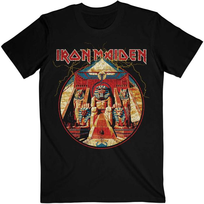 Iron Maiden Powerslave Lightning Circle T-shirt 93861