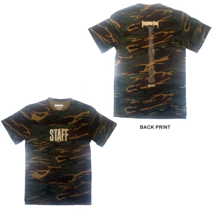 T-shirt Justin Bieber Purpose Tour Staff 94217