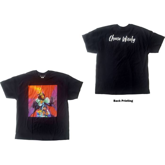J Cole T-shirt: Choose Wisely (črna, back print) 94244
