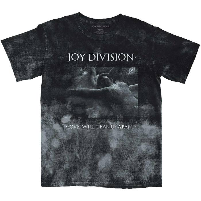 Joy Division Unisex T-shirt: Love Will Tear Us Apart (Črna Dip Dye) (Wash Collection) 94419