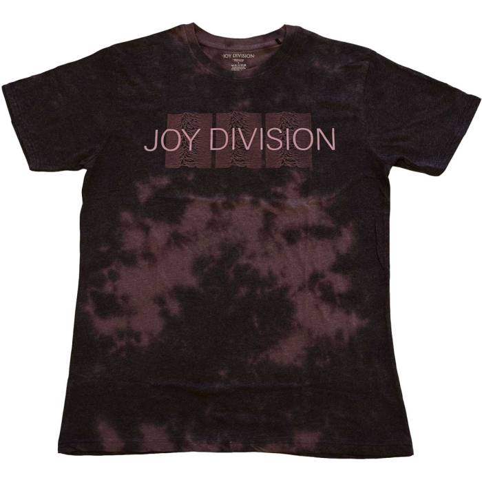 Joy Division Unisex T-shirt: Mini Repeater Pulse (Viola Dip Dye) (Wash Collection) 94431