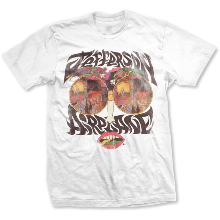 Jefferson Airplane T-shirt Lips (bela) 94443
