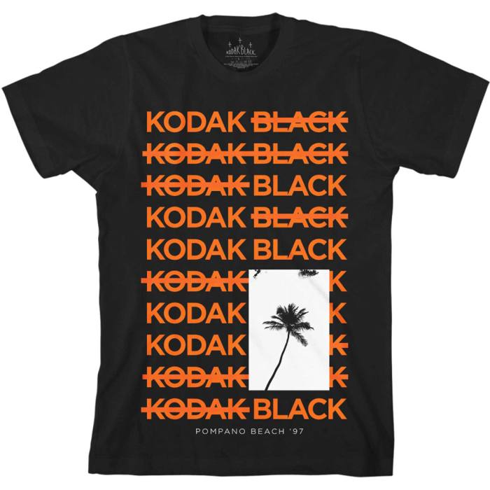 Kodak Black T-shirt Palm (črna) 94867