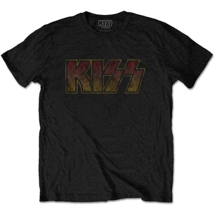 Kiss Colour Gradient Vintage Logo T-shirt 95085