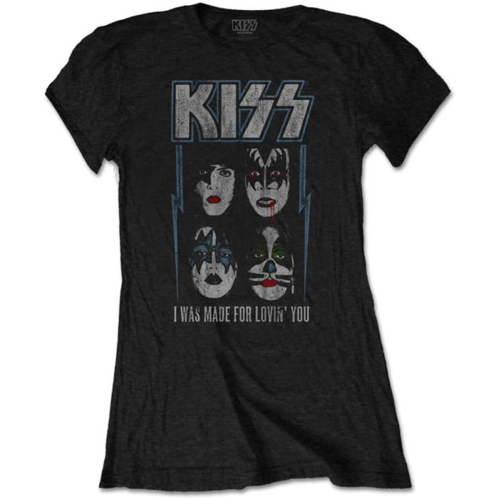 KISS Ladies T-Shirt: Made For Lovin' You (Črna) 95127
