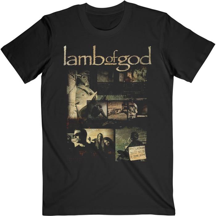 Lamb Of God T-shirt: Album Collage (črna) 95439