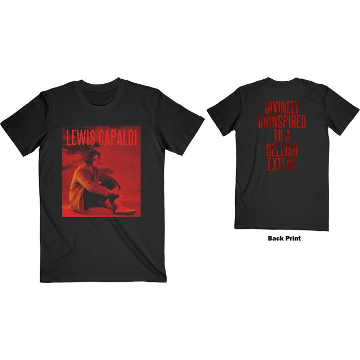 Lewis Capaldi T-shirt Divinely Uninspired To A Hellish Extent (črna) 95482