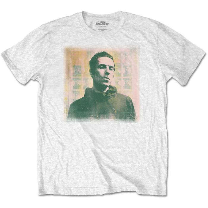 Liam Gallagher Unisex T-shirt: Monochrome (Bela) 95527