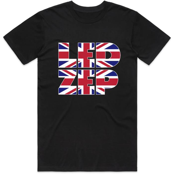 Led Zeppelin T-shirt Union Jack Type (črna) 95827