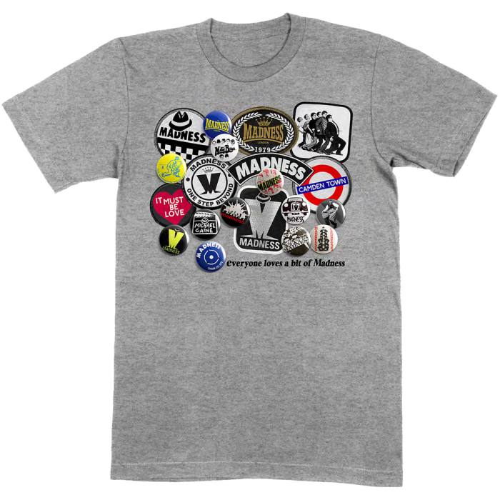 Madness Unisex T-Shirt: Everyone Loves A Bit (Grey) 96385