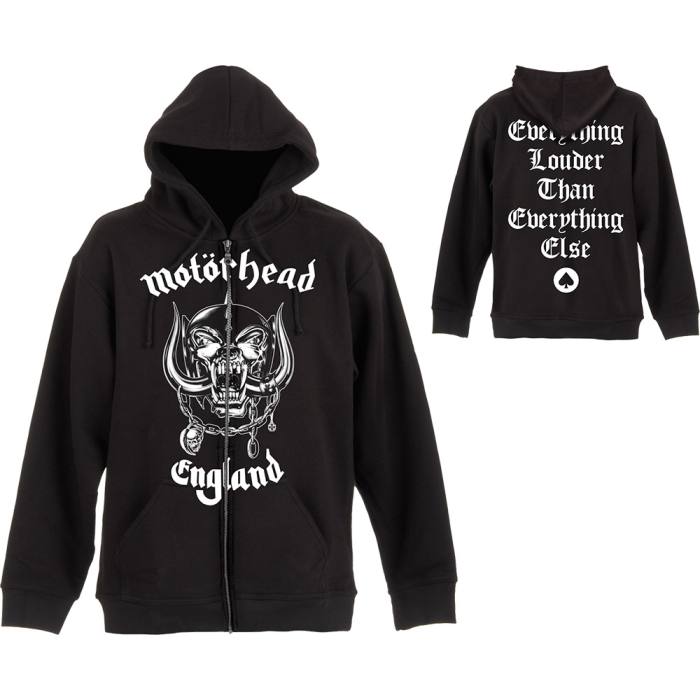 Motörhead Unisex Zipped Hoodie: England 122870